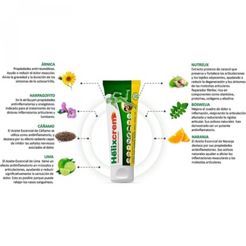 Helixcrem Joint, Muscle, and Body Cream with Snail Extract 100ml