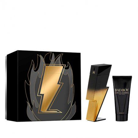 Set Carolina Herrera Bad Boy Extreme, Barbati, Eau De Parfum 100ml Gel De Dus 100ml