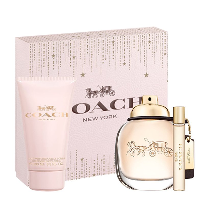 Set Coach Coach, Femei, Eau De Parfum 90ml Lotiune Corp 100ml Travel Spray 7.5ml