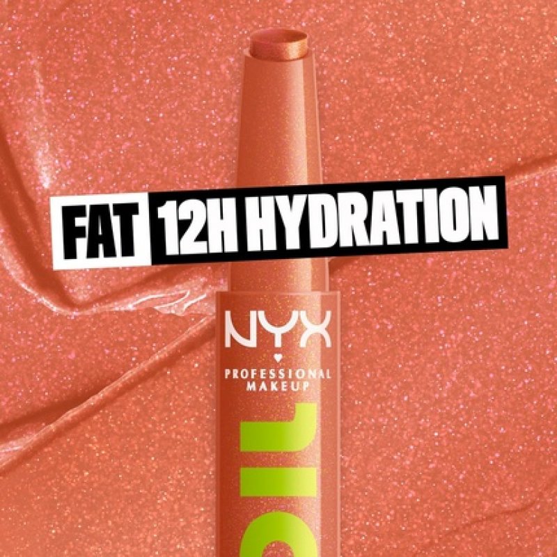NYX Professional Makeup Fat Oil Slick Click Lightweight Buildable Pigmented Vegan Lip Balm Main Character 01