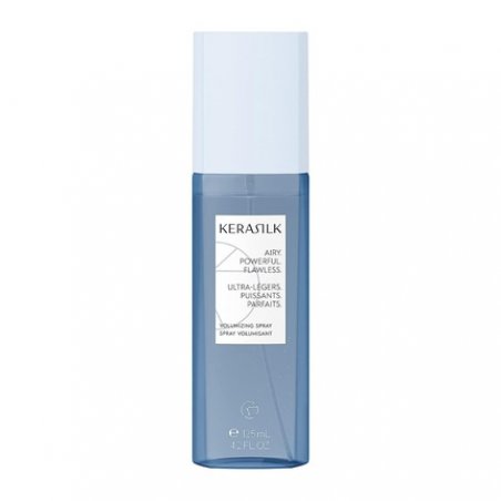 KERASILK Volumizing Spray Enhances Volume and Body Weightless Conditioning and Detangling with Heat Protection 125ml