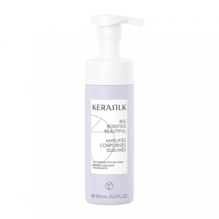 KERASILK Volumizing Styling Foam Lightweight Formula with Heat Protection 150ml