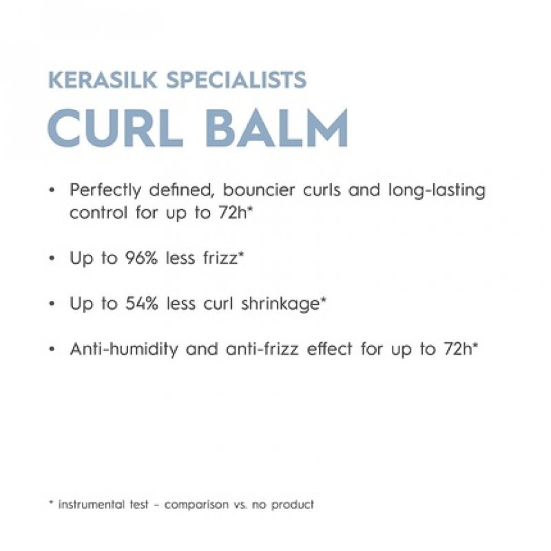 KERASILK Curl Balm Enhances Natural Texture and Defines Curls 150ml