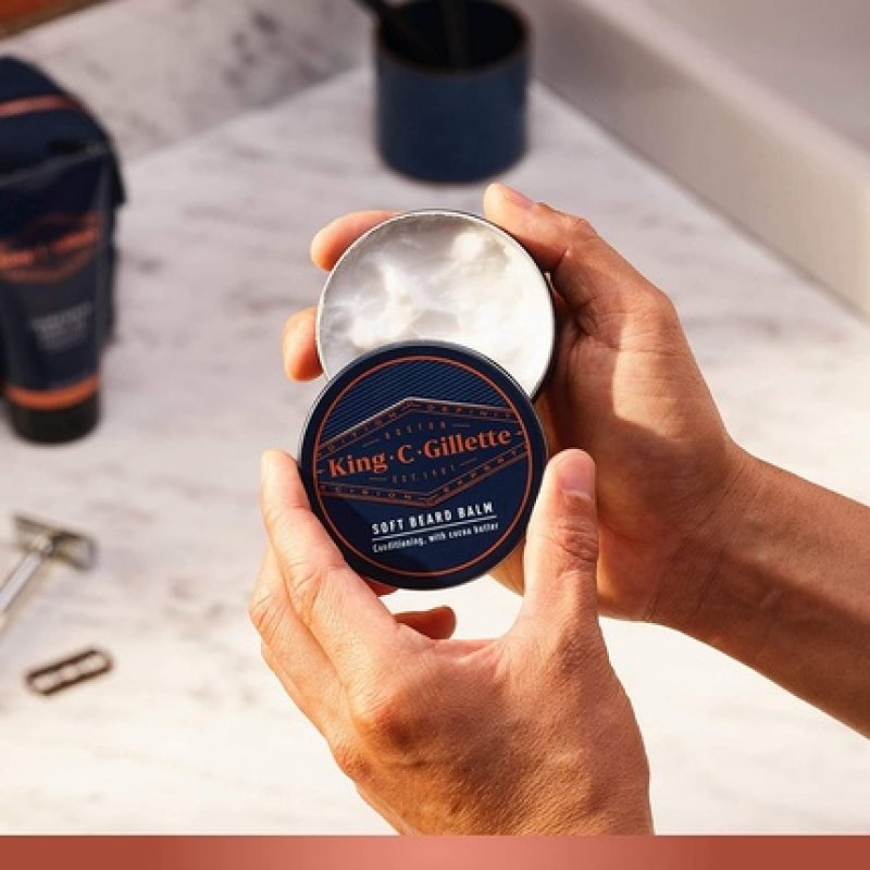 King C. Gillette Soft Beard Balm for Men 100ml