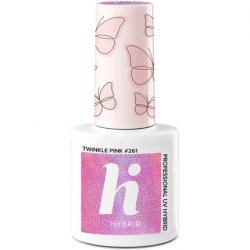 Hi Hybrid Twinkle Pink Semi-Permanent UV Gel Nail Polish 5ml - Lasts 2-3 Weeks with Ultra-Shine Finish - Manicure and