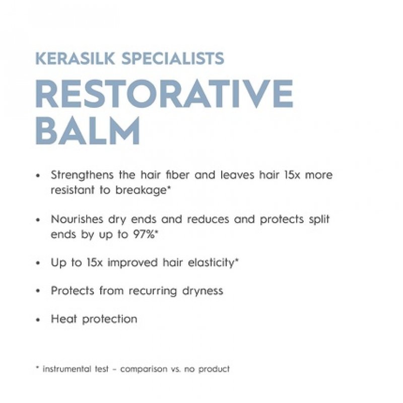 KERASILK Restorative Balm Intensely Repairs and Strengthens Hair 75ml