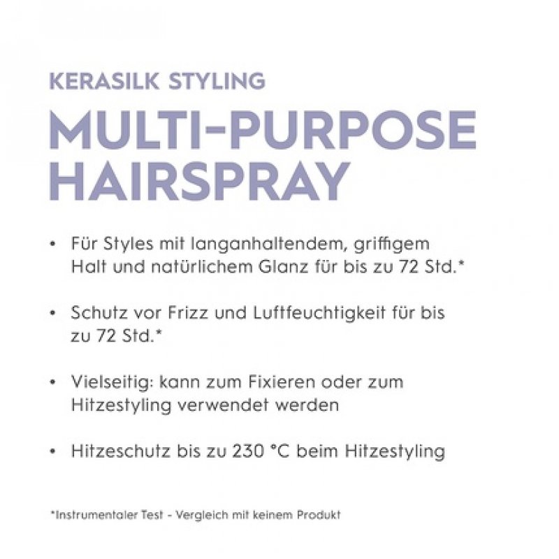 Kerasilk Styling Multi-Purpose Hair Spray for All Hair Types 300ml
