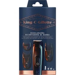 King C. Gillette Men's Wireless Beard Trimmer with Sharp Blades and 3 Interchangeable Length Adjusters