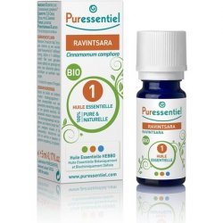 Puressentiel Ravintsara Organic Essential Oil 100% Pure and Natural HEBBD 10ml