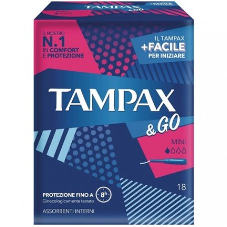 Tampax & Go Mini Tampons 18 Count