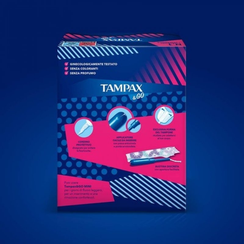 Tampax & Go Mini Tampons 18 Count