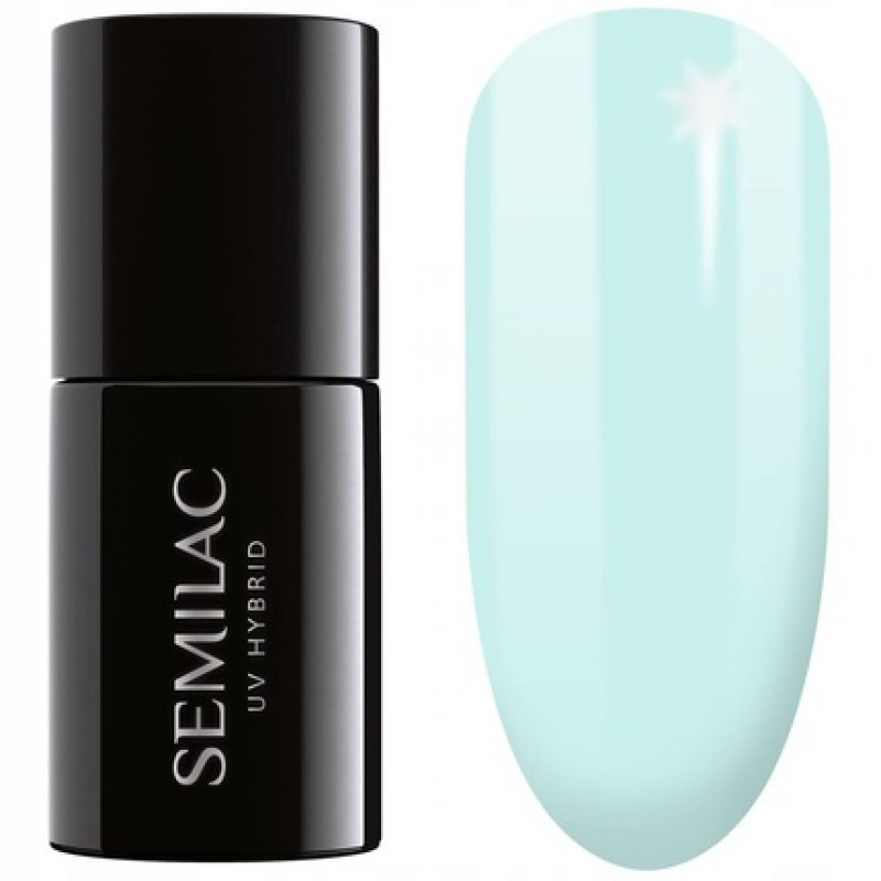 Semilac UV Nail Polish Mint Refresh 387 7ml - Colorful and Long-Lasting Nail Polish for Intensive Nails