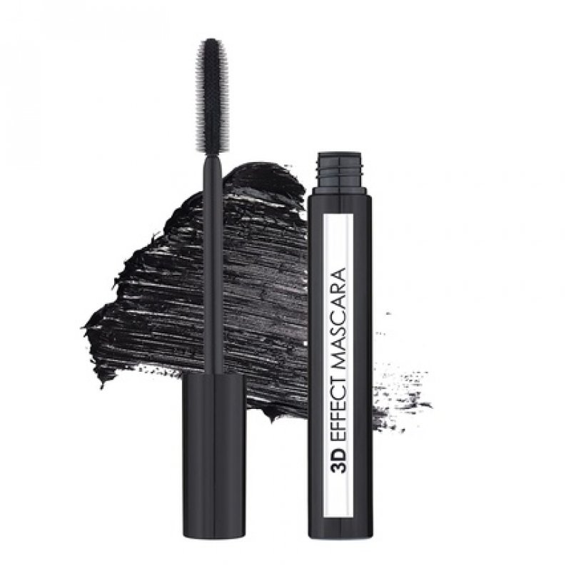 Lamel Mascara Natural and Organic Waterproof Voluminous Black Clear Formula 10ml - 3D