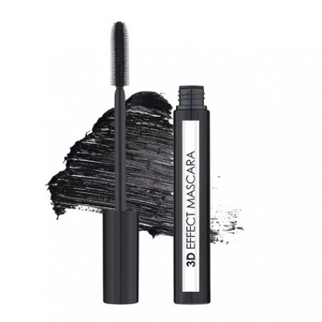Lamel Mascara Natural and Organic Waterproof Voluminous Black Clear Formula 10ml - 3D