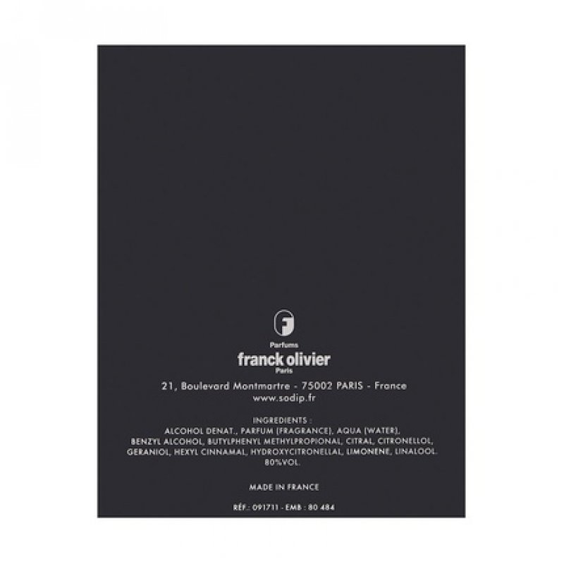 Frank Olivier Black Touch for Men Eau De Toilette Spray 3.3 Ounce