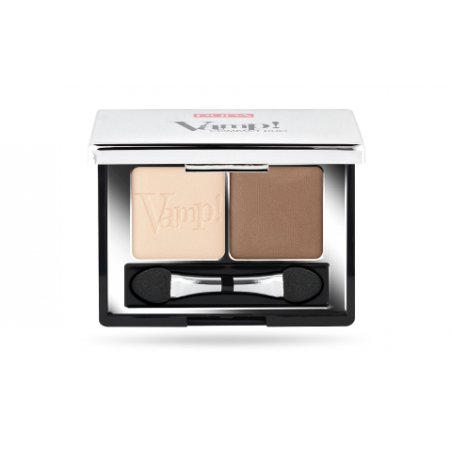 PUPA Milano Vamp! Compact Duo Eyeshadow ombre à paupière 2,2 g 005 Milk Chocolate