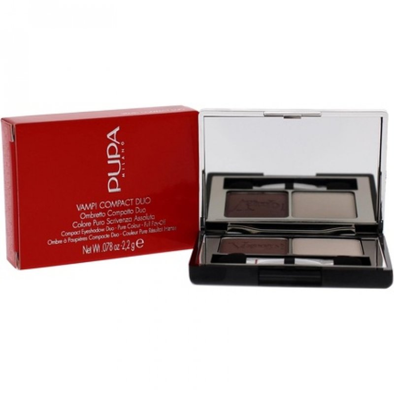 Pupa Milano Vamp! Compact Duo Eyeshadow 006 Brown Vanilla for Women 0.078oz