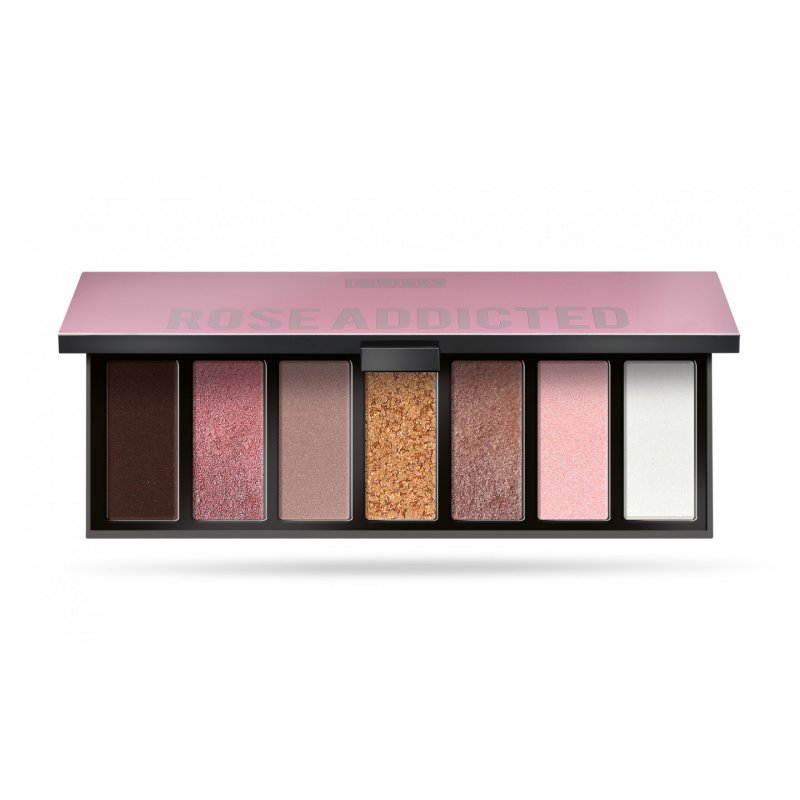 Pupa Make Up Stories Comp 7 Multi-Finish Eyeshadows Palette Rose Addicted 004 13.3g