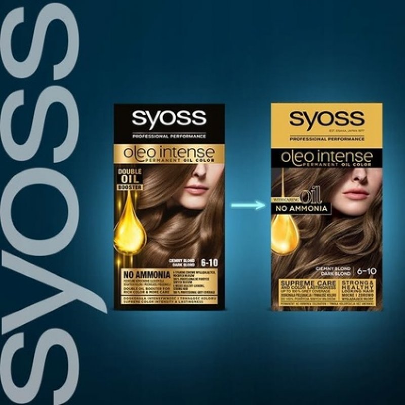 Syoss Oleo Intense Color Ammonia Free Hair Color 6-10 Dark Blond 50ml