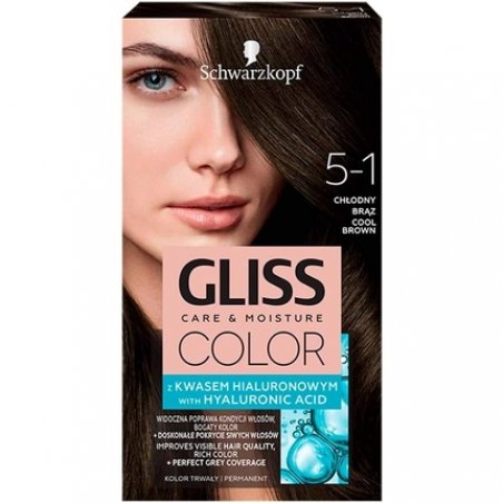 Schwarzkopf Gliss Color Hair Colour Cream 5-1 Cool Brown 142ml