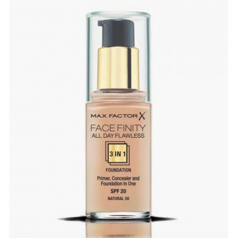 Max Factor Facefinity All Day Flawless 3 In 1 Bouteille Liquide 50 Natural