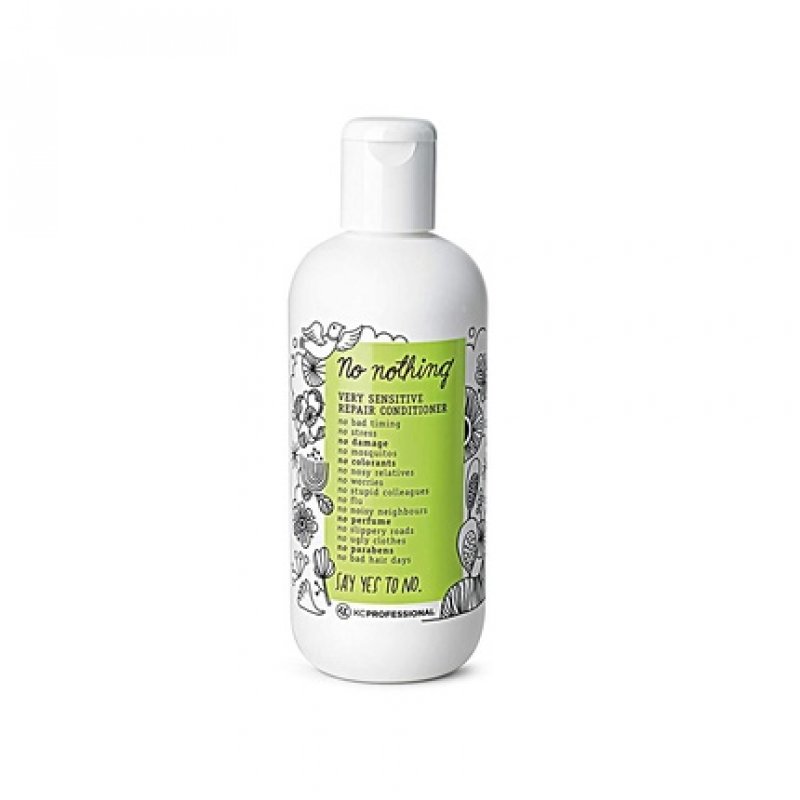 No nothing Very Sensitive Repair Conditioner 100% Vegan Hypoallergenic Fragrance Free Paraben Free 10.15 oz