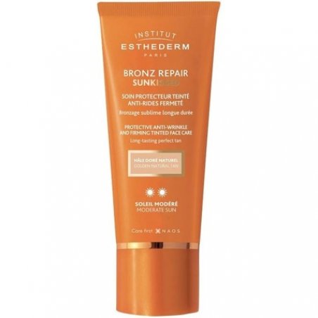 Institut Esthederm Bronz Repair Soin Schützer Teinté Anti-rides Fermeté Soleil Modéré 50ml
