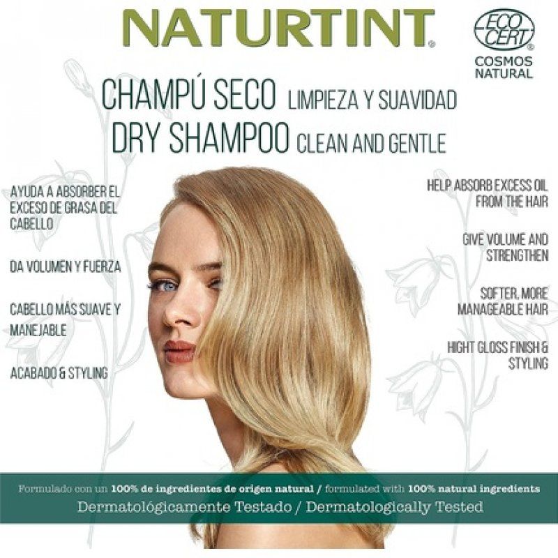 Naturtint Dry Shampoo Absorbs Excess Oil for Volume and Strength 20g