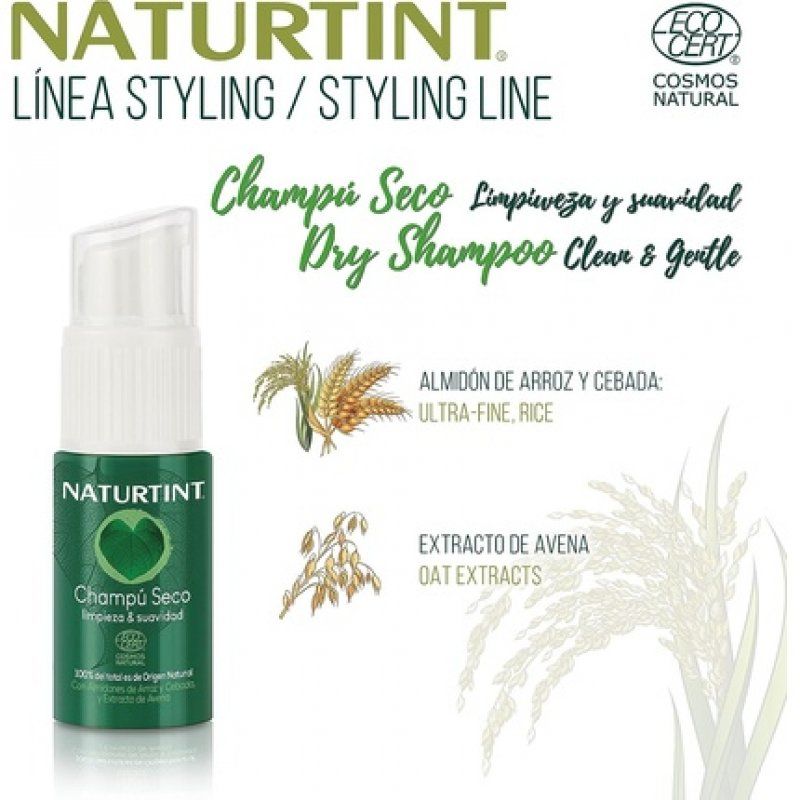 Naturtint Dry Shampoo Absorbs Excess Oil for Volume and Strength 20g