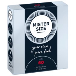 Mister Size Ultra-Sensitive Condoms for Men Extra Thin Extra Fine Extra Lube Made from 100% Natural Rubber Latex in
