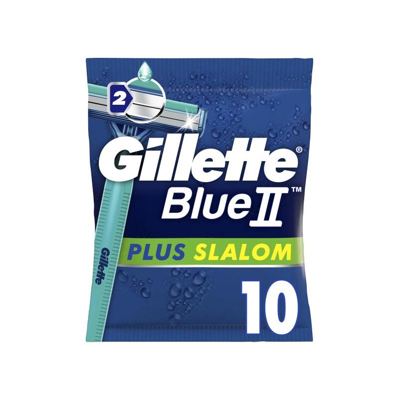 Gillette Blue II Plus Slalom Razor Pack of 10