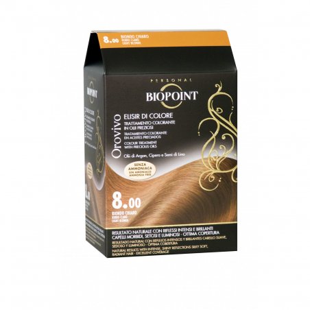 BIOPOINT Orovivo Permanent Hair Color Tone 8 Light Blonde