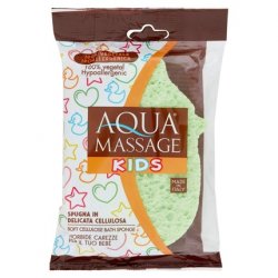 Pema Aqua Massage Sponge for Kids made of Pure Cellulose - Assorted Models and Colors