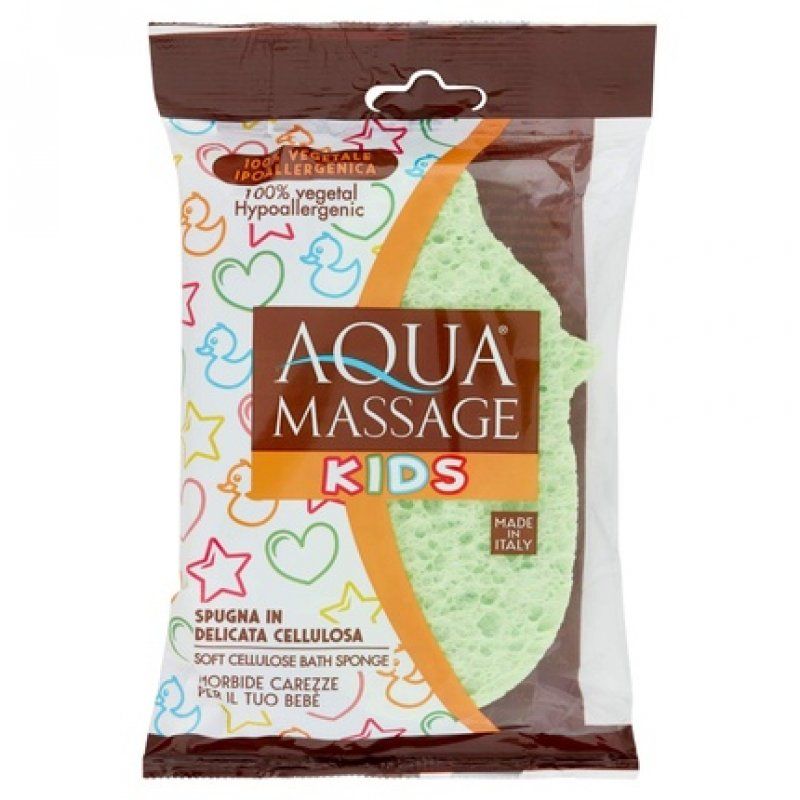 Pema Aqua Massage Sponge for Kids made of Pure Cellulose - Assorted Models and Colors