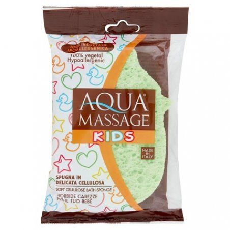 Pema Aqua Massage Sponge for Kids made of Pure Cellulose - Assorted Models and Colors