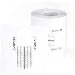 Semilac Nail Extension Stencil 100 Pieces for Gel and Acrylic Nails Round Shape