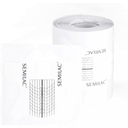 Semilac Nail Extension Stencil 100 Pieces for Gel and Acrylic Nails Round Shape