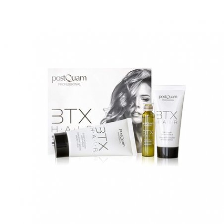 Postquam Fiber BTX Hair Argan Oil, Collagen, and Keratin Treatment - Base, Hair Mask, and Concentrate