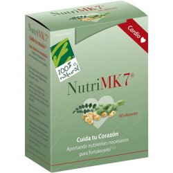 100% Natural Nutrimk7 Cardio Vitamin K2 Blister 60 Capsules