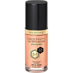 Max Factor Facefinity 3-in-1 All Day Flawless Liquid Foundation SPF 20 77 Soft Honey 30ml