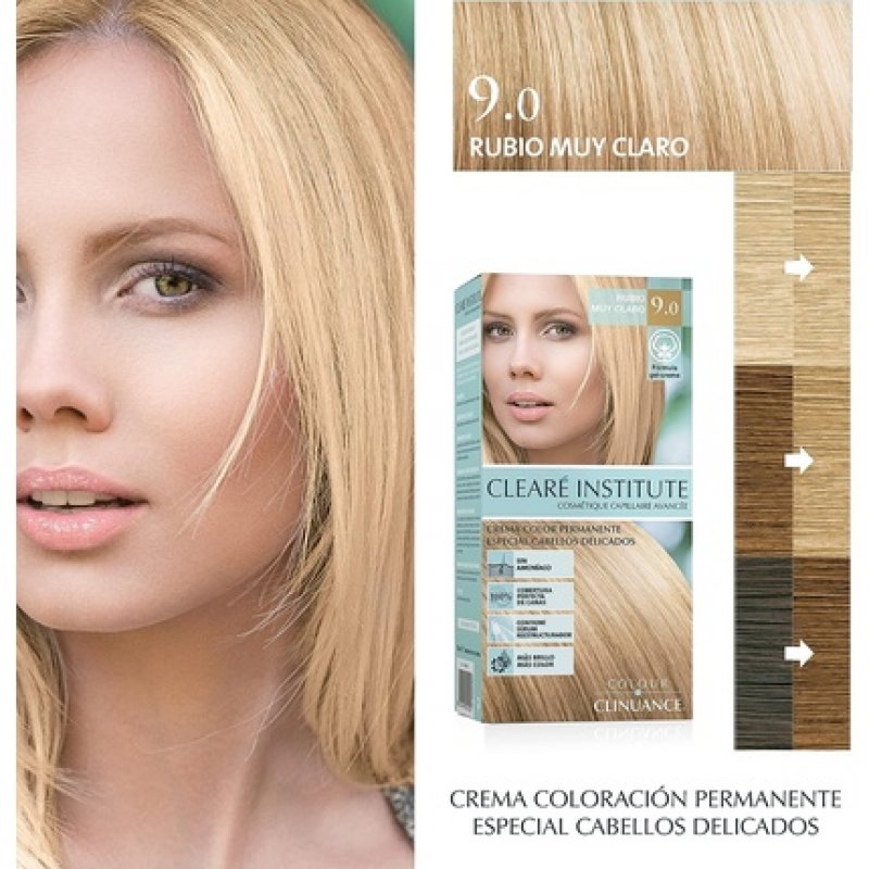 Colour Clinuance 9.0 Very Light Blonde Hair Dye for Sensitive Hair - Permanent Color without Ammonia - More Shine -