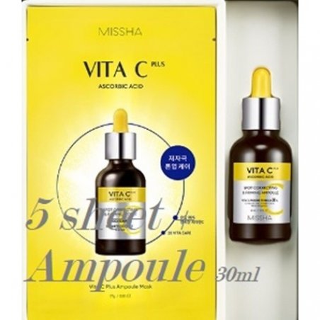 MISSHA Vita C Plus Brightening Set Mask Sheet 5 Ampoule