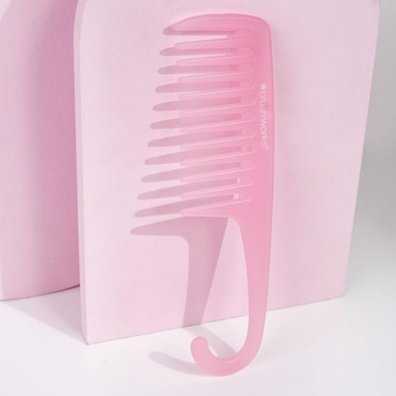 Brushworks Shower Comb Pink