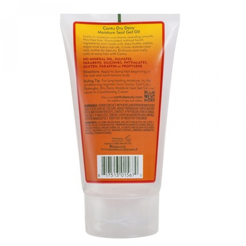 Cantu Natural Hair Dry Deny Moisture Seal Gel Oil 5oz Tube