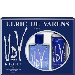 ULRIC DE VARENS - Coffret Parfum Homme UDV Night - Eau de Toilette 100 ml Déodorant Spray 200 ml - Fougère Fruitée Orientale