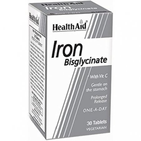 HealthAid Iron Bisglycinate Vegetarian Tablets 30