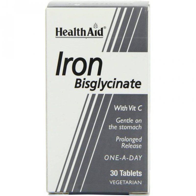 HealthAid Iron Bisglycinate Vegetarian Tablets 30