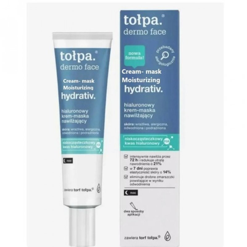 Tolpa Dermo Face Hydrativ Hyaluronic Cream Mask Moisturizing 40ml
