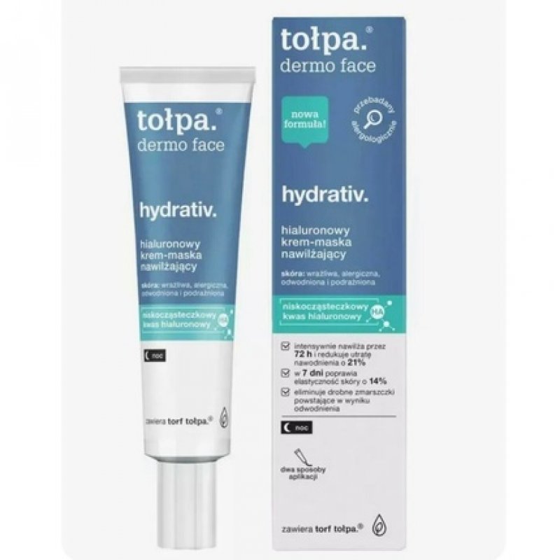Tolpa Dermo Face Hydrativ Hyaluronic Cream Mask Moisturizing 40ml
