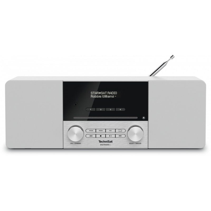 TechniSat DIGITRADIO 3 Personal Analog & digital Stainless steel, White